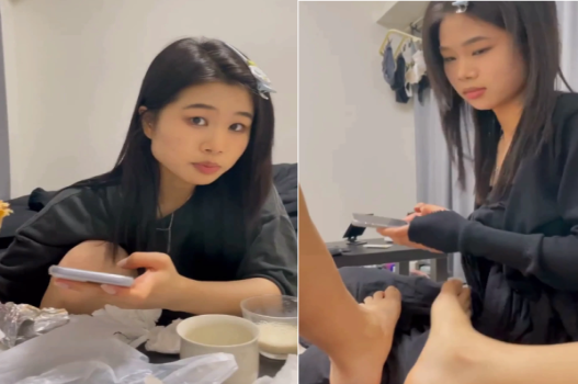 SV thấy hàng ny cười sảng khoái không chịu nổi